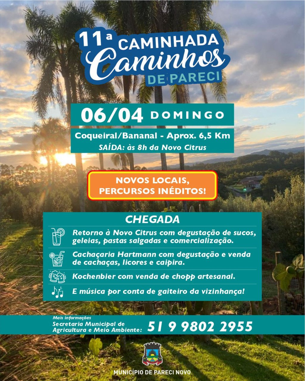 Caminhada Caminhos de Pareci.